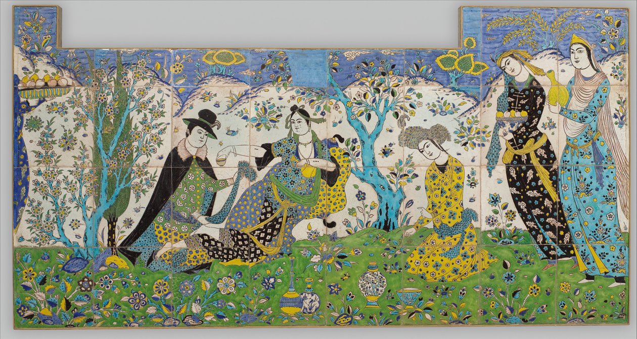 Garden Gathering, Iran, 1640-50. tekijältä Unbekannt