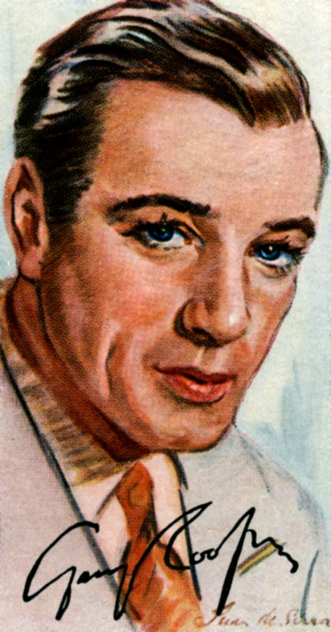 Gary Cooper, 1901-1961, brittiläinen amerikkalainen elokuvanäyttelijä, 1900-luku tekijältä Unbekannt