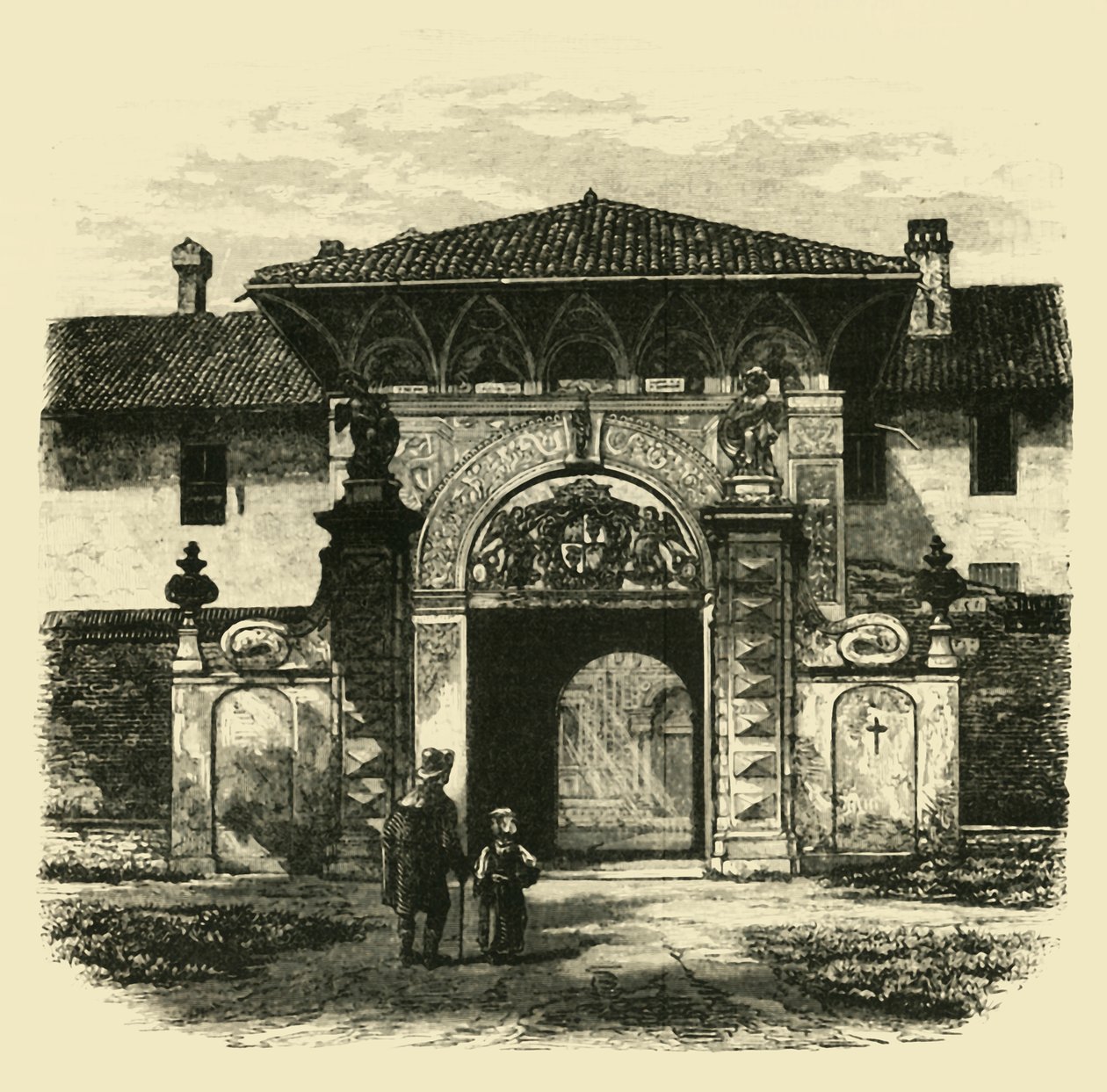 Certosan portti, Pavia, 1890. tekijältä Unbekannt