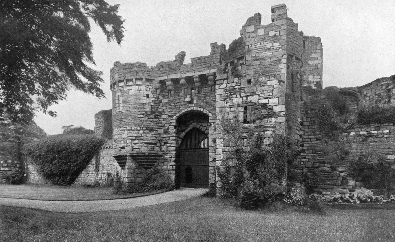 Gateway to Beaumaris Castle, Anglesey, Wales, 1924-1926 tekijältä Unbekannt
