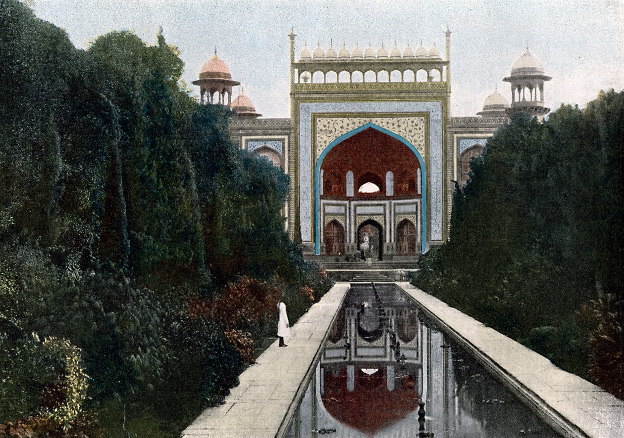 Portti Taj Mahaliin, Agra, Uttar Pradesh, Intia, 1890 tekijältä Unbekannt