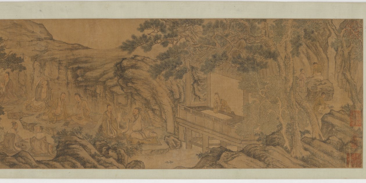 Kokoontuminen Orchid Pavilionissa, Ming-dynastia, 1500-1600-luku. tekijältä Unbekannt
