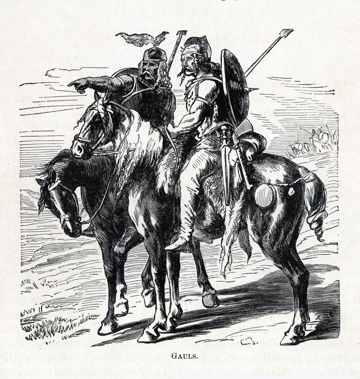 Gallialaiset, 1882 tekijältä Unbekannt