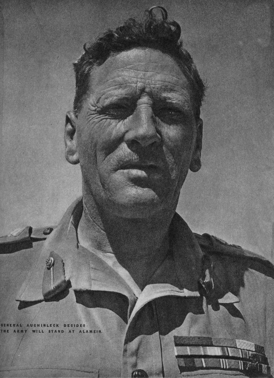 Kenraali Auchinleck päätti, että armeija seisoo Alameinissa, 1942 1944 tekijältä Unbekannt
