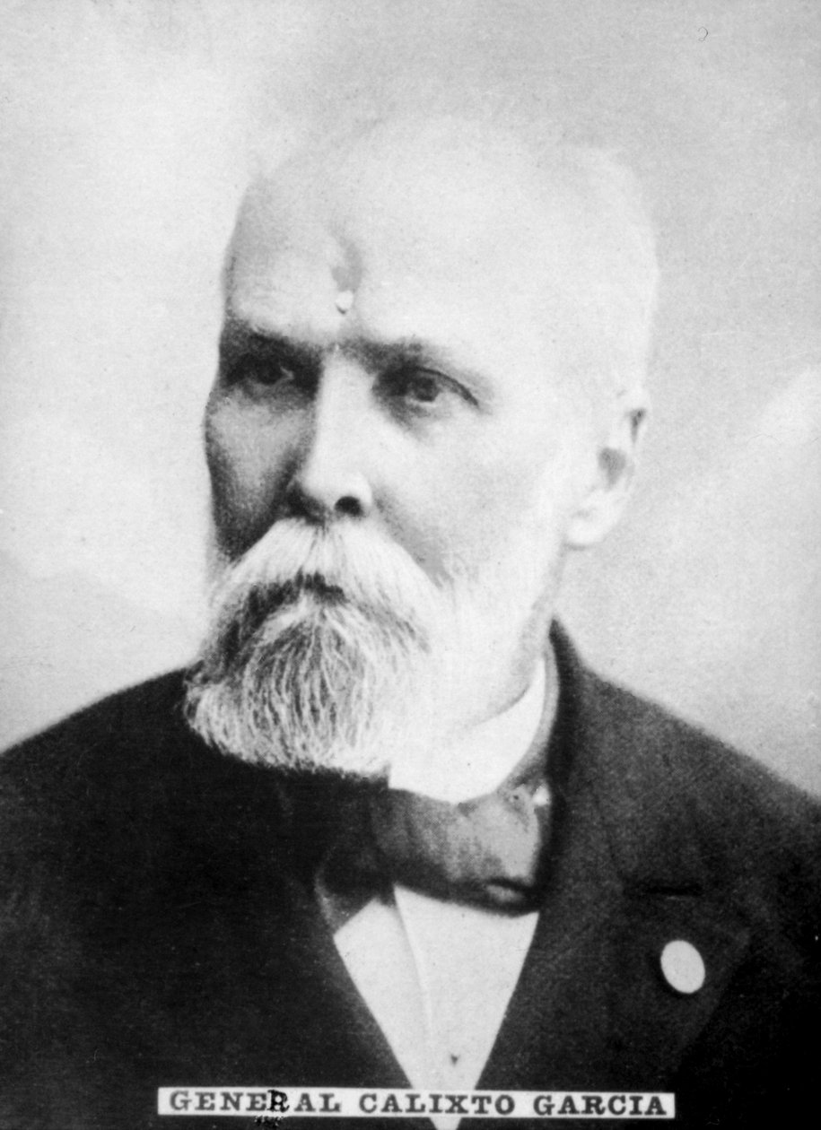 Kenraali Calixto Garcia Iniguez 1839-1898, kenraali Kuuban itsenäisyyssodan aikana, c1910 tekijältä Unbekannt