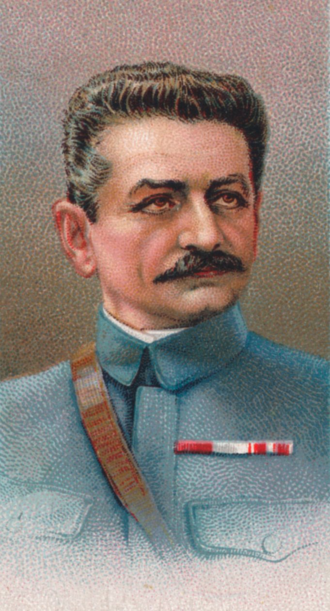 Kenraali Charles Emmanuel Marie Mangin 1866-1925, ranskalainen kenraali ensimmäisen maailmansodan aikana, 1917 tekijältä Unbekannt