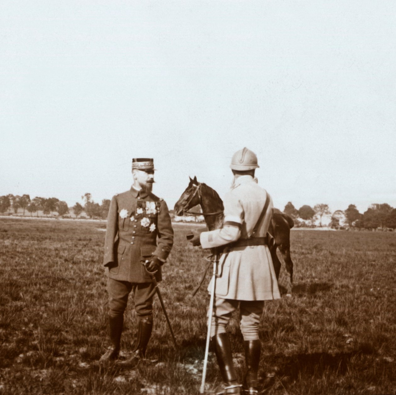 Kenraali Henri Gouraud, Chalons, Marne, Pohjois-Ranska, c1914-c1918. tekijältä Unbekannt
