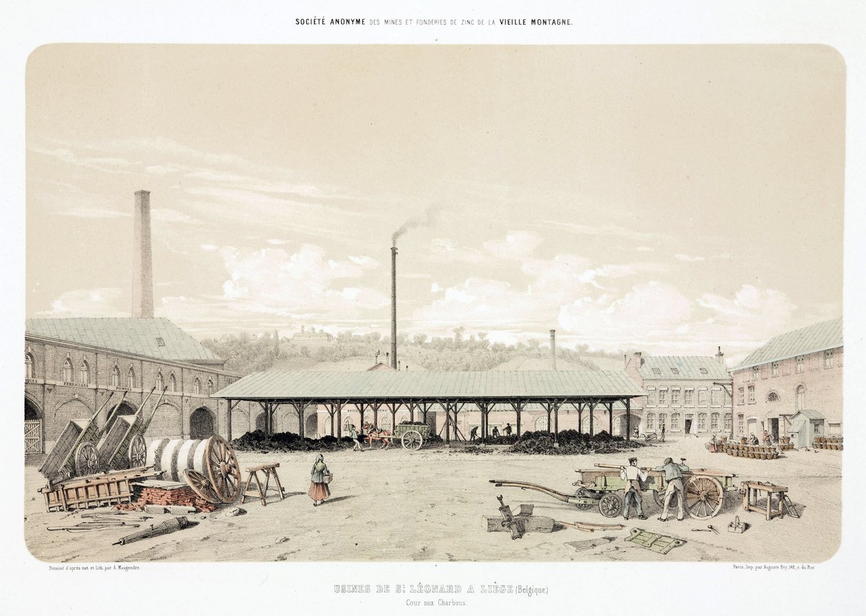 General Industrial Scenes Coal store, St Leonard, Liege, Belgia tekijältä Unbekannt