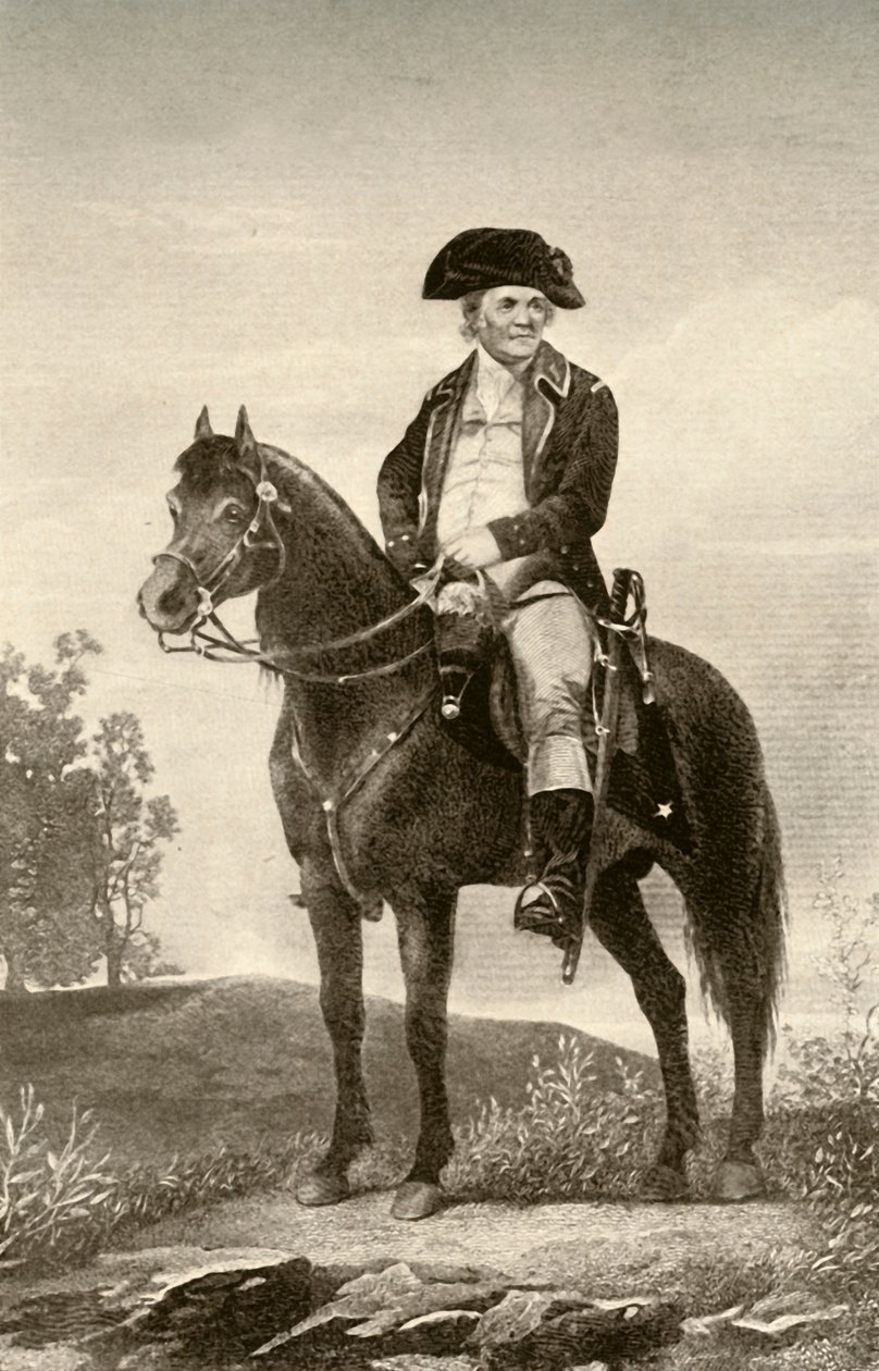 Kenraali Israel Putnam, joka näyttää mantereen sotilaan univormua, c1770, 1937. tekijältä Unbekannt