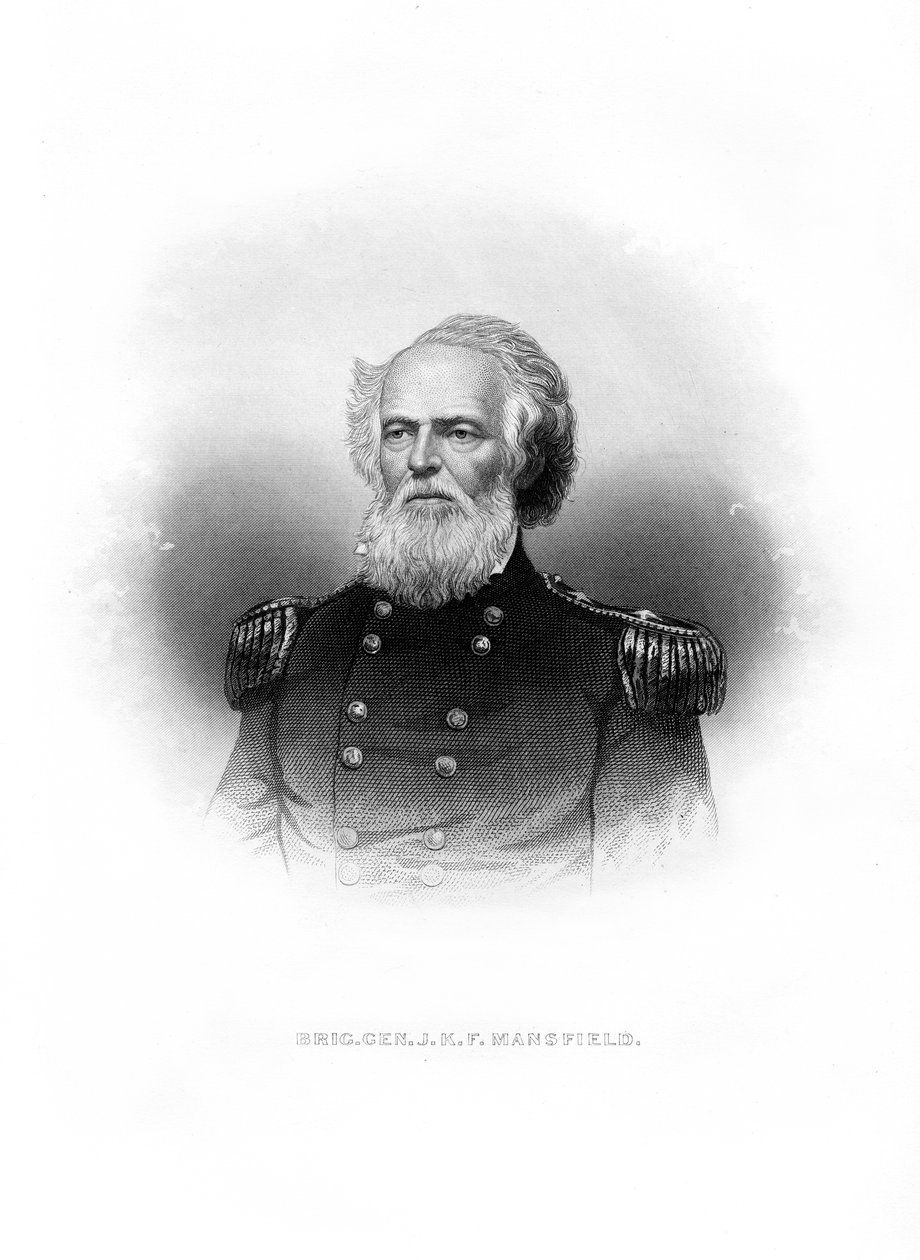 Kenraali Joseph King Fenno Mansfield, amerikkalainen sotilas, 1872 tekijältä Unbekannt
