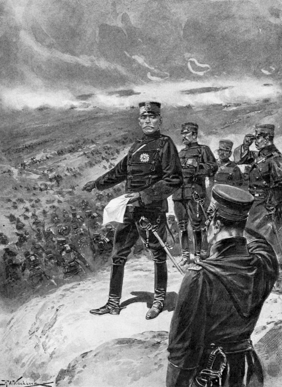 Kenraali Kuroki, japanilainen komentaja, Venäjän ja Japanin sota 1904-5 tekijältä Unbekannt