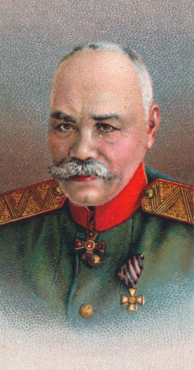 Kenraali Mihail Vasilyevich Alekseev 1857-1918, Venäjän keisarillisen armeijan kenraali, 1917 tekijältä Unbekannt