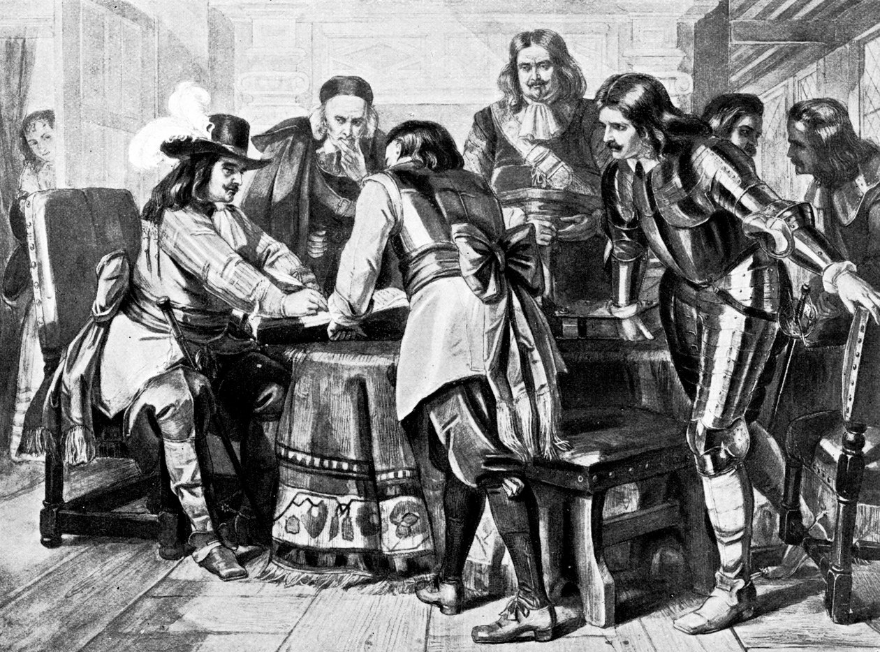 Kenraali Monck julistaa vapaan parlamentin puolesta, 1660 c1905 tekijältä Unbekannt