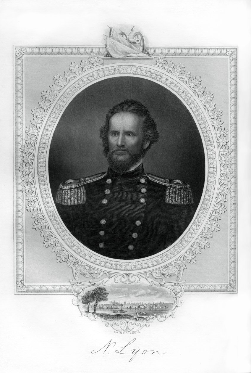 Kenraali Nathaniel Lyon, unionin kenraali Yhdysvaltain sisällissodassa, 1862-1867 tekijältä Unbekannt