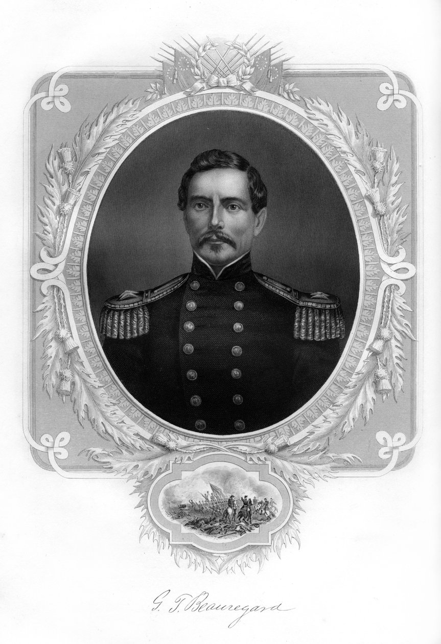 Kenraali PGT Beauregard, Konfederaation armeijan kenraali, 1862-1867 tekijältä Unbekannt