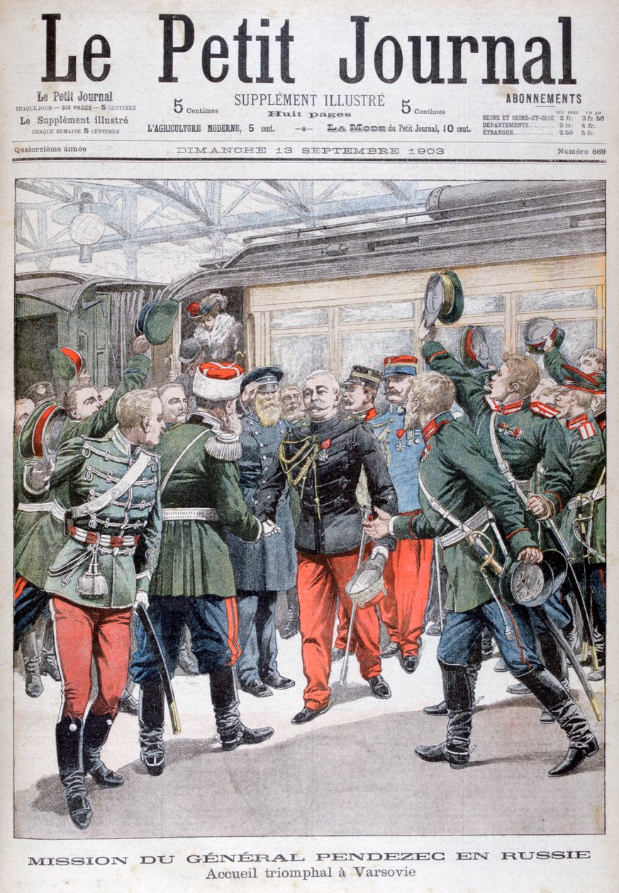 Kenraali Pendezecsin diplomaattiedustusto Venäjällä, 1903 tekijältä Unbekannt