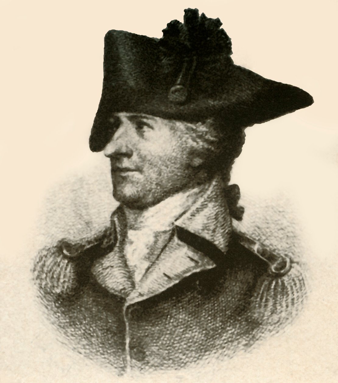 Kenraali Philemon Dickinson, esittelee korkealeikattua takkia, c1780, 1937. tekijältä Unbekannt