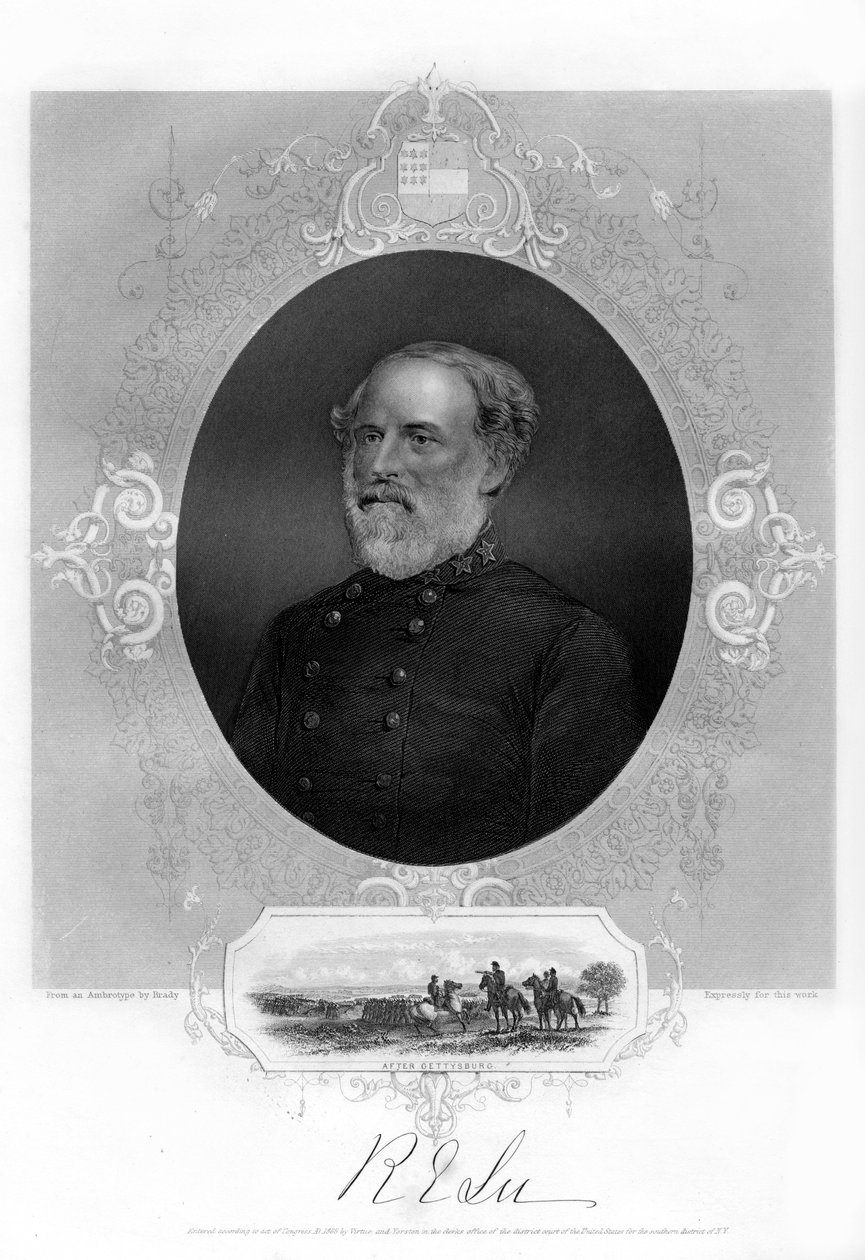 Kenraali Robert E Lee, konfederaation kenraali, 1862-1867 tekijältä Unbekannt