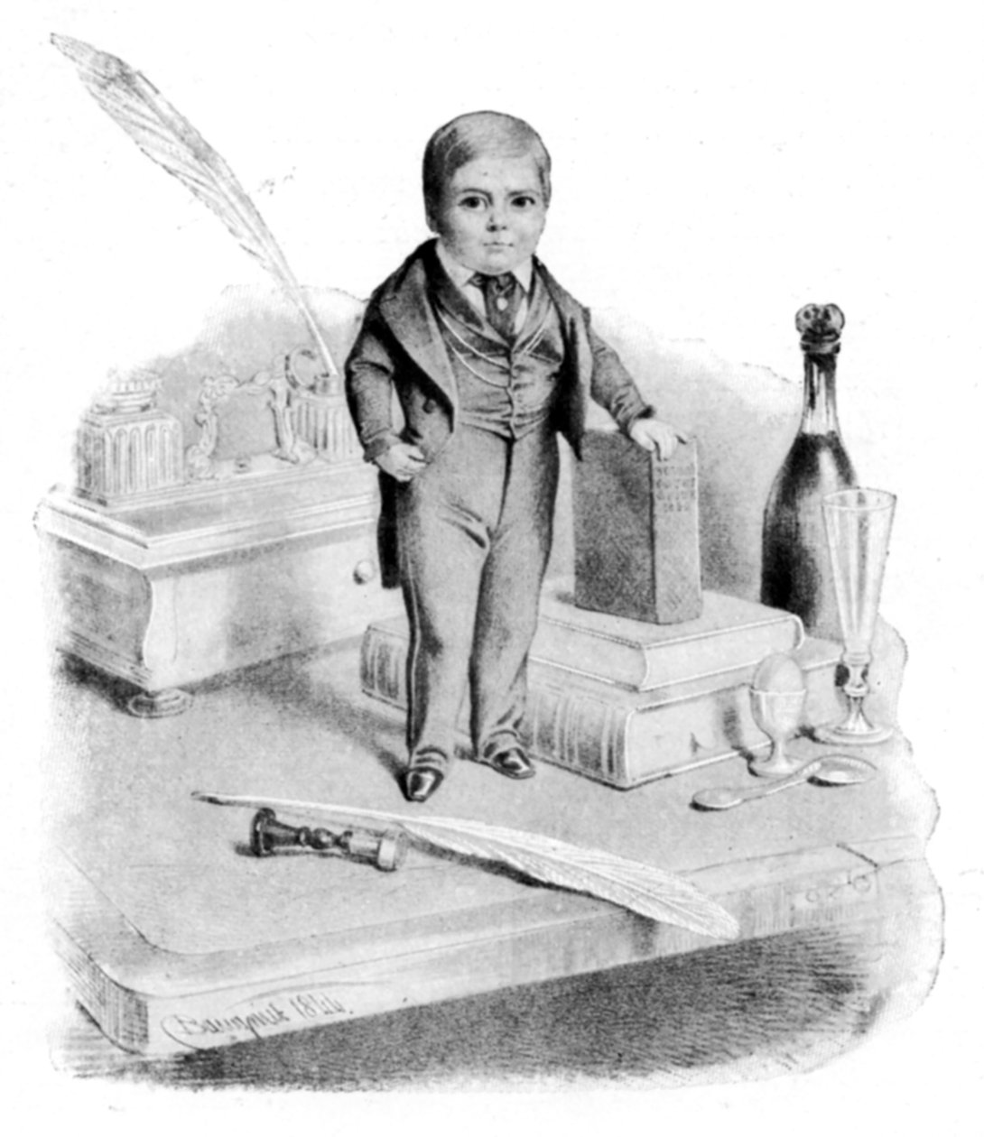 Kenraali Tom Thumb, 1840-luku tekijältä Unbekannt