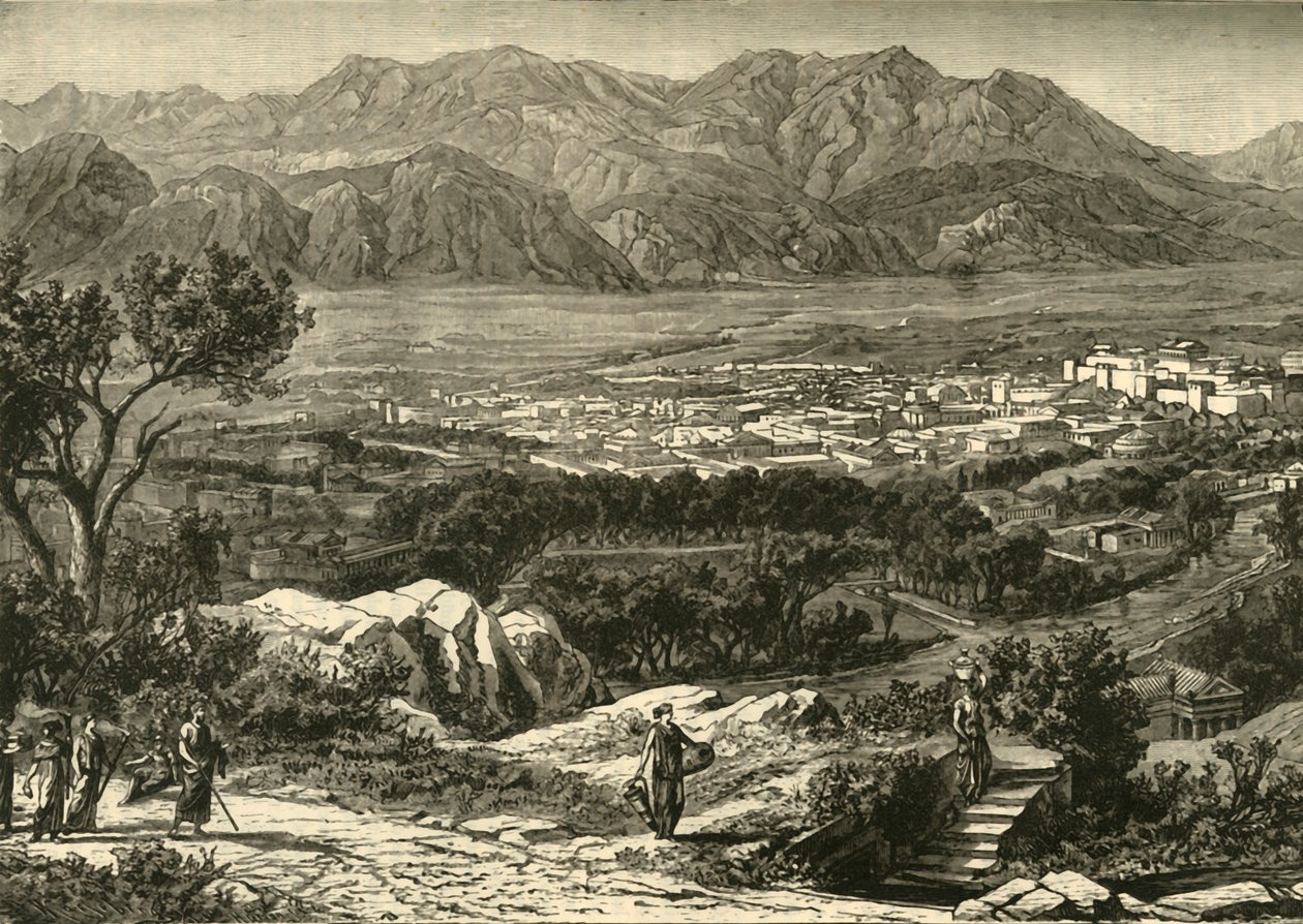 Yleisnäkymä Spartaan, kunnostettu, 1890. tekijältä Unbekannt