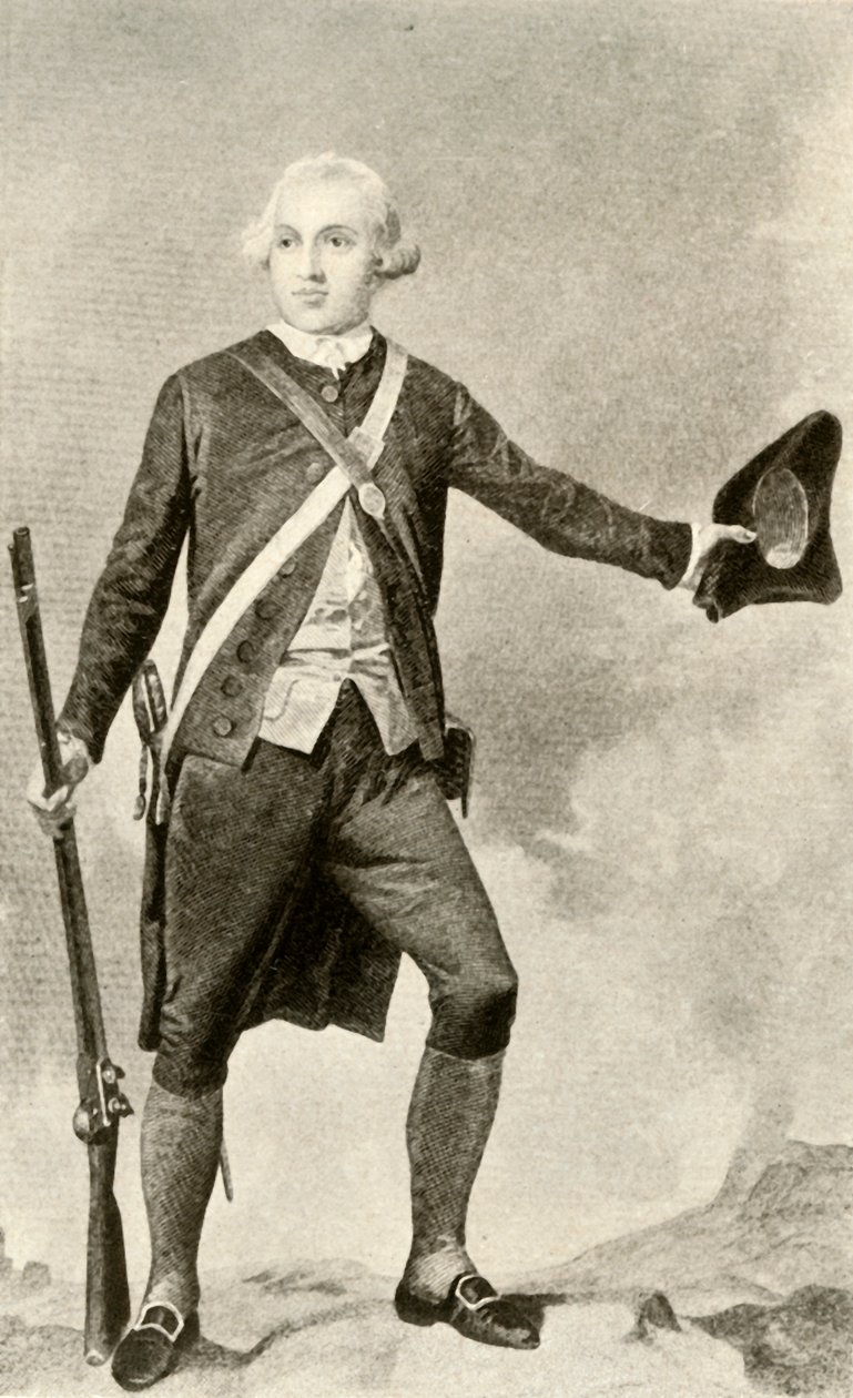 Kenraali Warren, minuuttimiehen puvussa, c1760, 1937. tekijältä Unbekannt