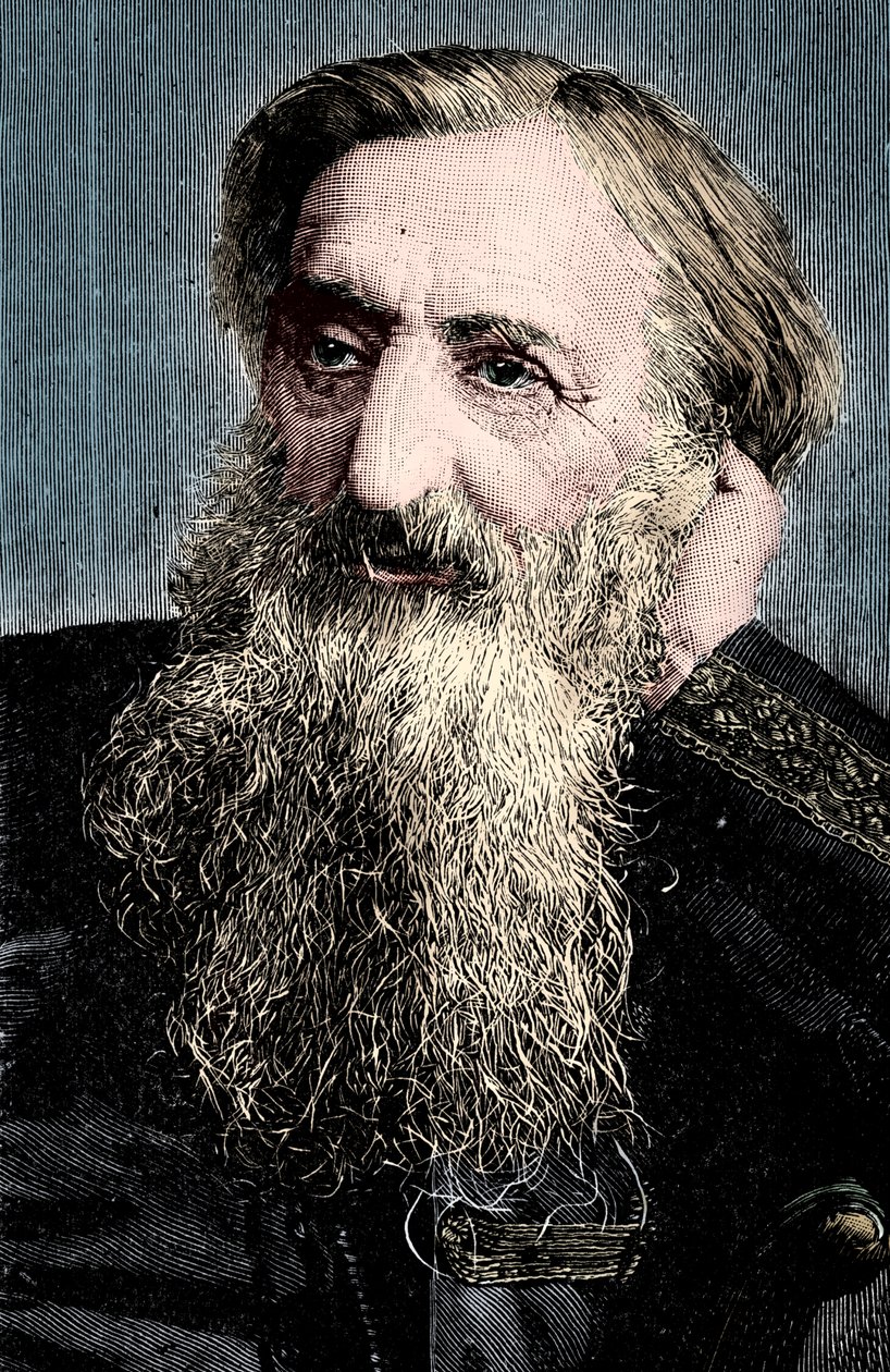 Kenraali William Booth, evankelinen sosiaalityöntekijä ja Pelastusarmeijan perustaja, 1894 tekijältä Unbekannt