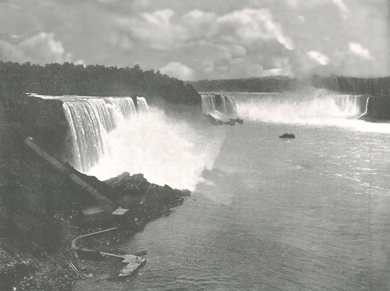 Yleisnäkymä Niagaran putouksille, 1895. tekijältä Unbekannt