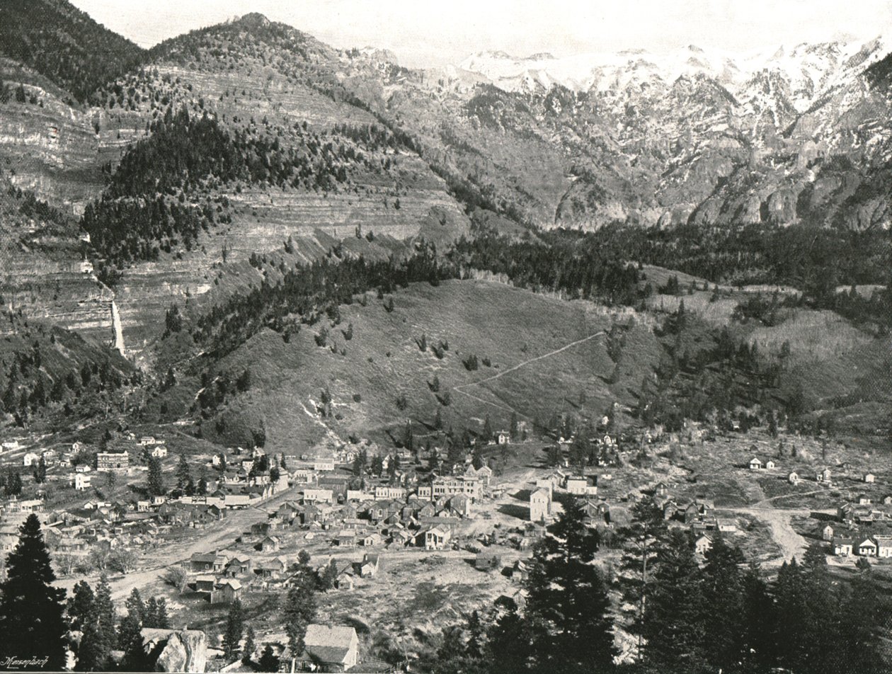 Yleiskuva Ouraystä ja Kalliovuorista, USA, 1895. tekijältä Unbekannt