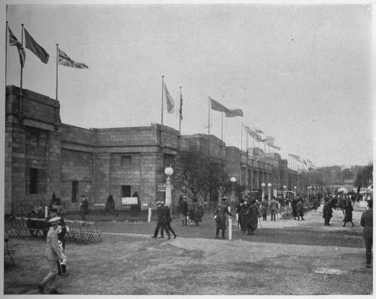 Yleisnäkymä Engineeringin palatsista, British Empire -näyttely, Wembley, Lontoo, 1924 tekijältä Unbekannt