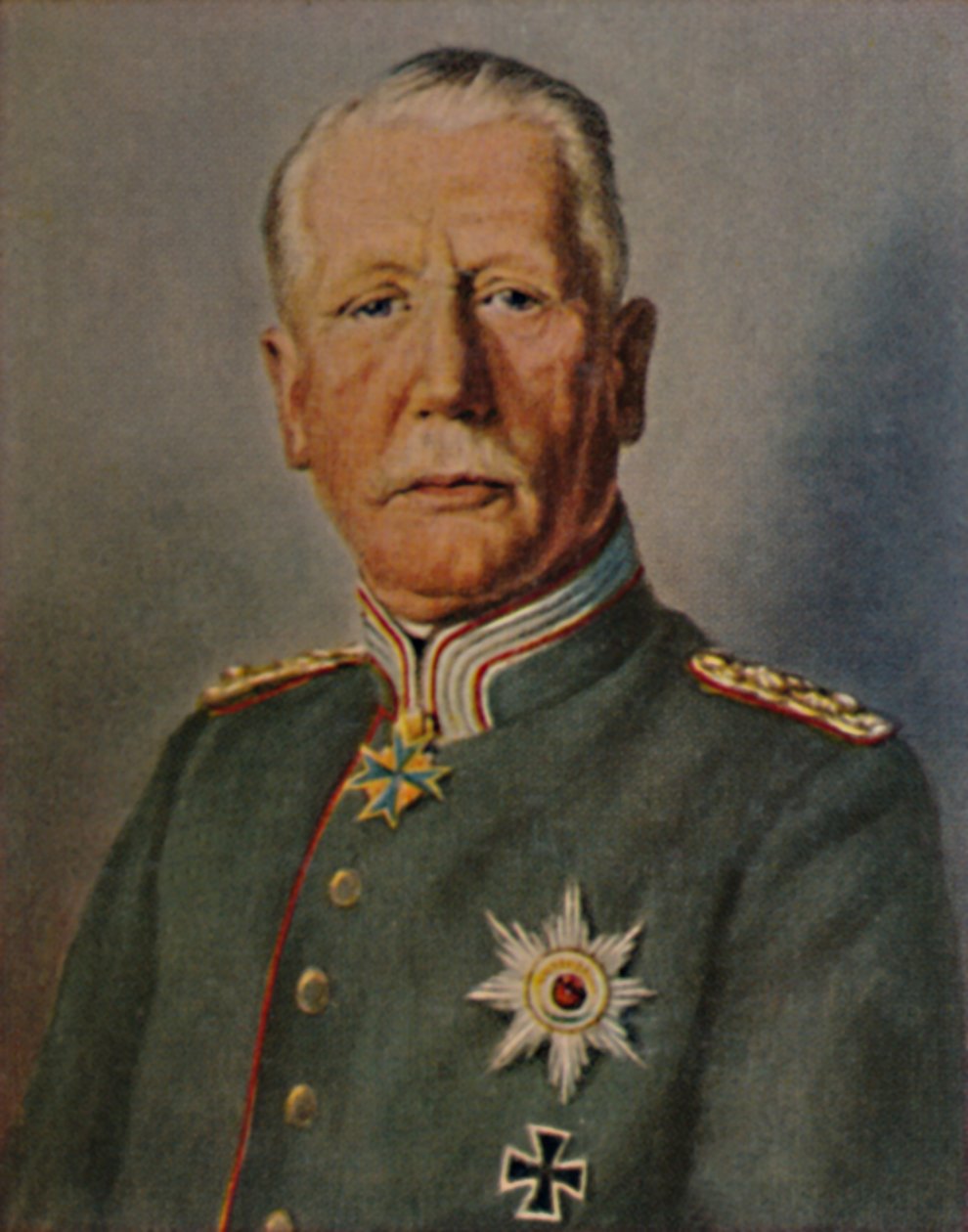 Eversti kenraali von Einem. Syntynyt 1853. - Buschin maalaus, 1934. tekijältä Unbekannt