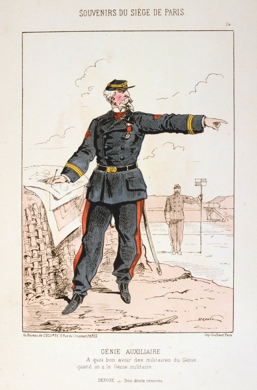 Genie Auxiliaire, Pariisin piiritys, Ranskan ja Preussin sota, 1870-1871. tekijältä Unbekannt
