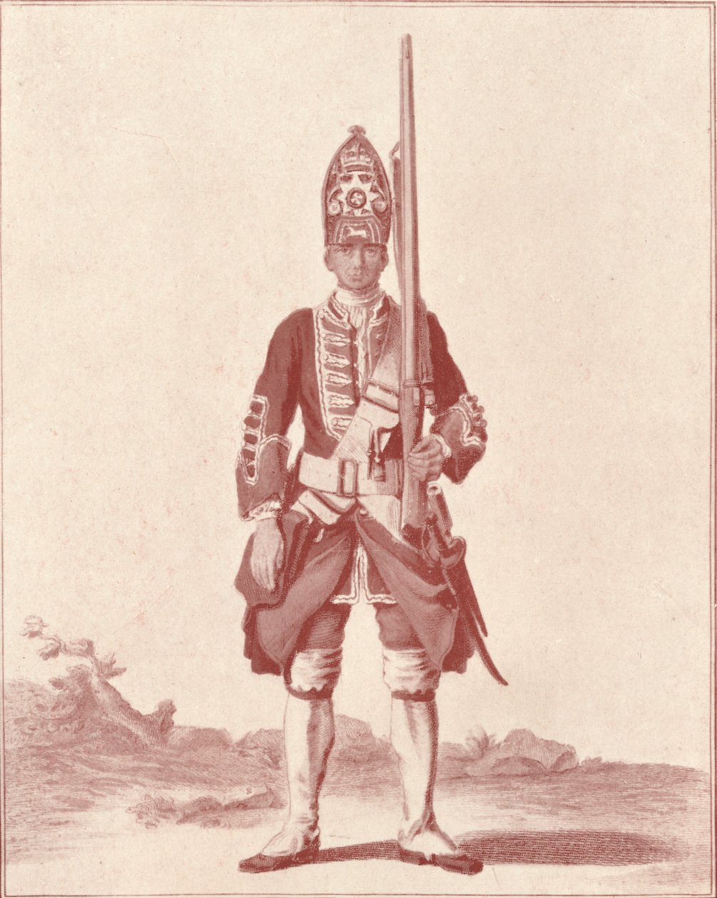 Gentleman, 7th Royal Fusiliers 1742, 1742 1909 tekijältä Unbekannt