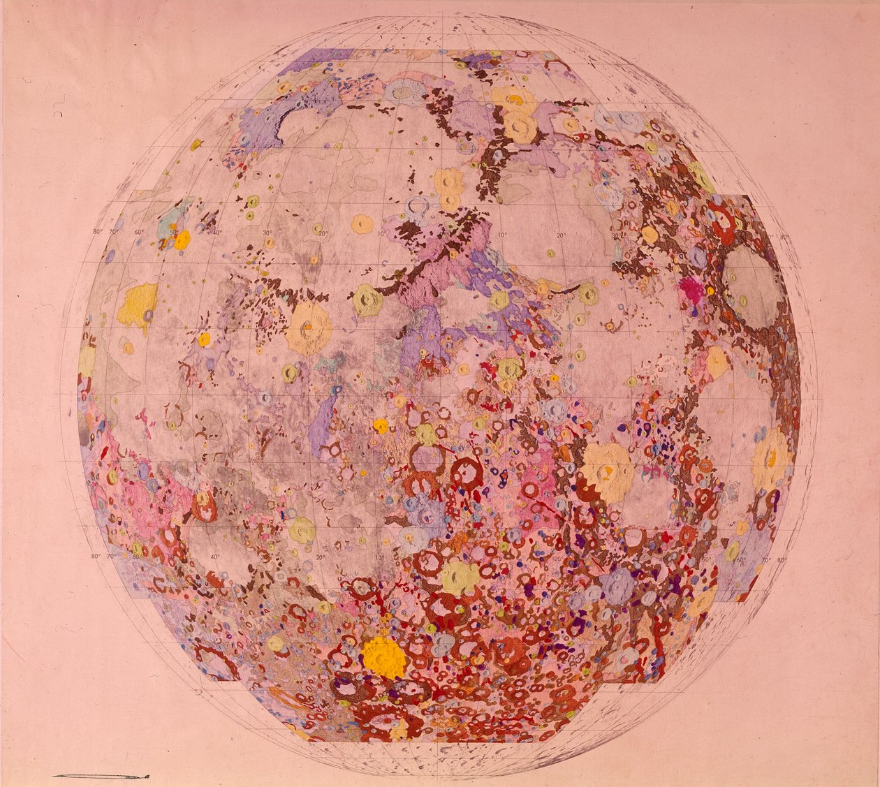 Kuun geologinen kartta, 1967 tekijältä Unbekannt