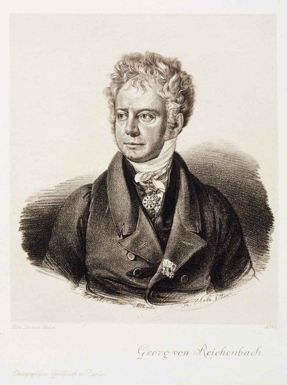 Georg von Reichenbach, saksalainen insinööri ja instrumenttivalmistaja, n. 1820 tekijältä Unbekannt