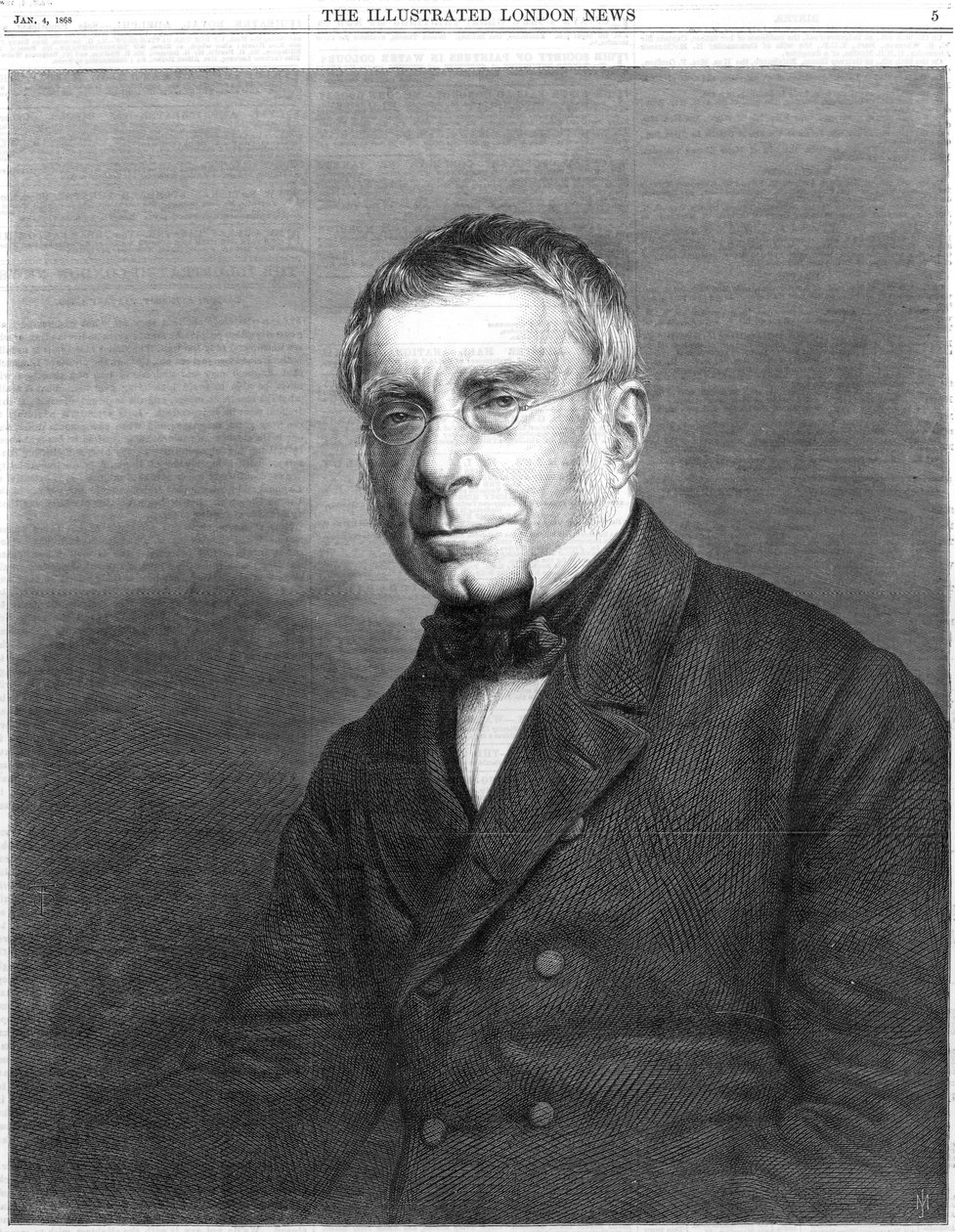 George Biddell Airy, englantilainen tähtitieteilijä ja geofyysikko, 1868 tekijältä Unbekannt