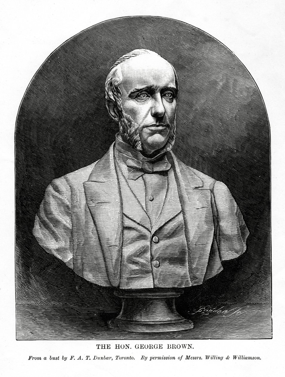 George Brown, skotlantilaissyntyinen kanadalainen toimittaja ja poliitikko, 1800-luku tekijältä Unbekannt
