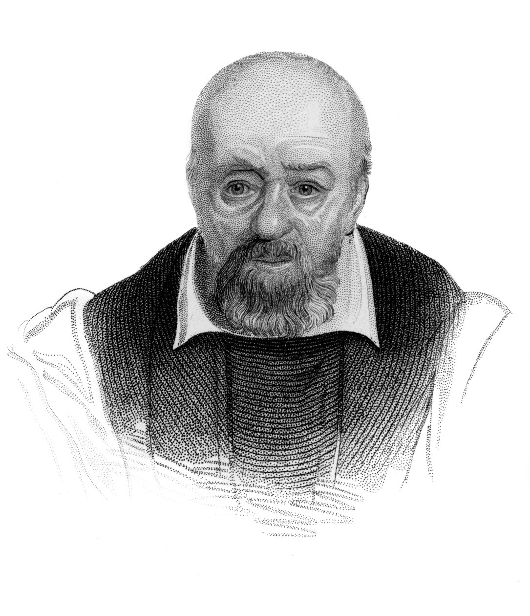 George Buchanan, 1500-luvun skotlantilainen historioitsija ja humanistitutkija, vuodelta 1850 tekijältä Unbekannt