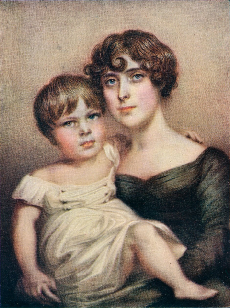 George Dacres Patterson ja hänen äitinsä Eleanor Dacres Patterson, 1815. 1911 tekijältä Unbekannt