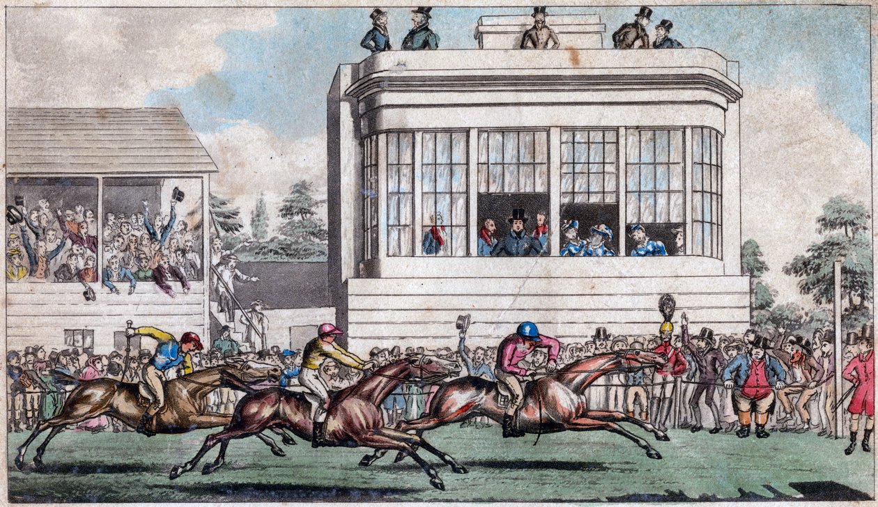 George IV ja Yorkin herttua, The Royal Stand, Ascot, 1800-luvun alku tekijältä Unbekannt