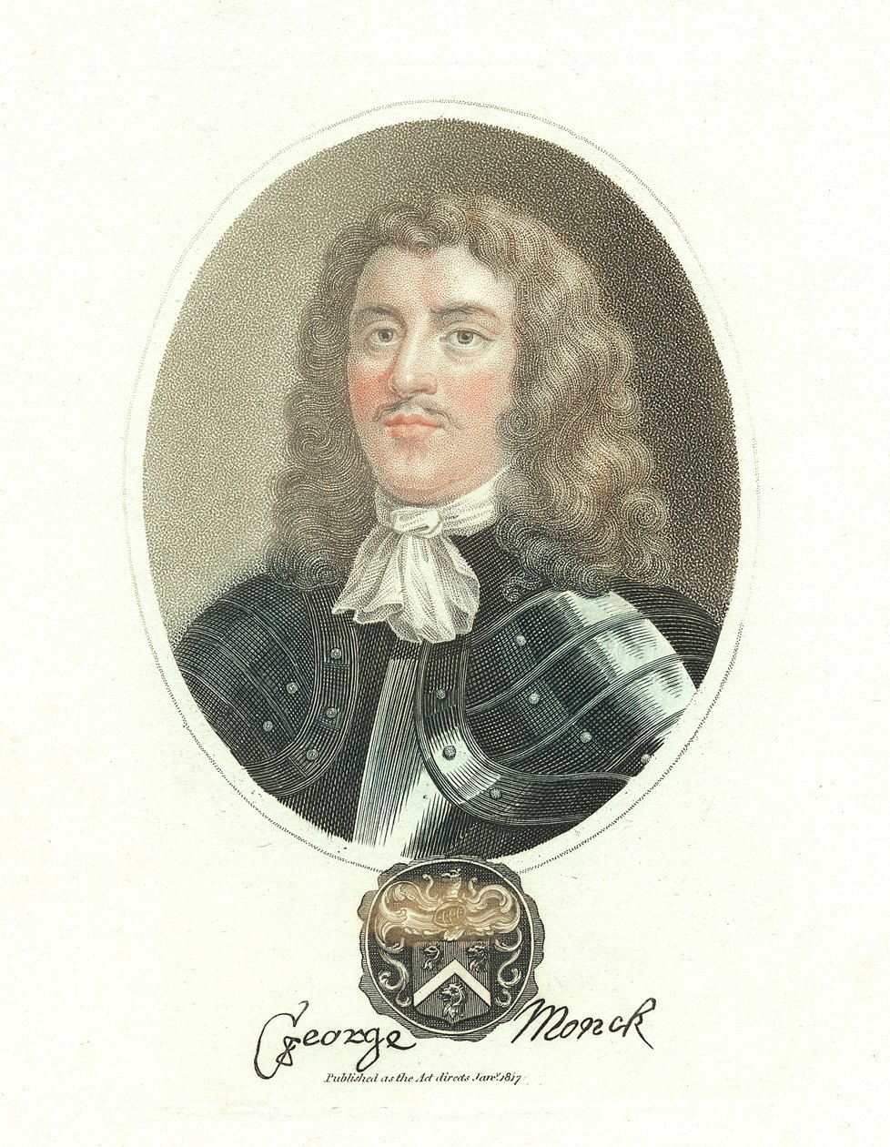 George Monck, Albermarlen ensimmäinen herttua, 1600-luvun englantilainen sotilas, 1817 tekijältä Unbekannt