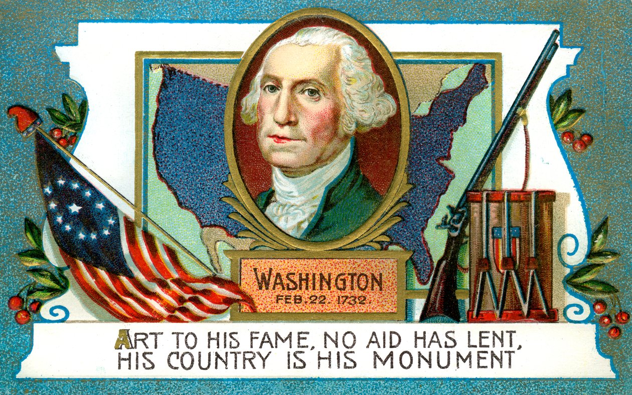 George Washington 1732-1799, Yhdysvaltain presidentti, 1700-luku tekijältä Unbekannt