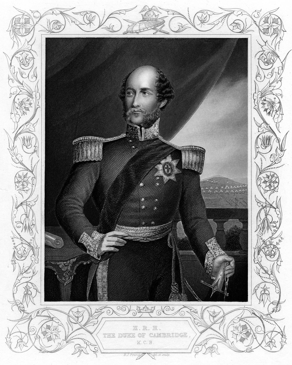 George William Frederick Charles, Cambridgen toinen herttua, brittiläinen sotilas, v. 1856 tekijältä Unbekannt