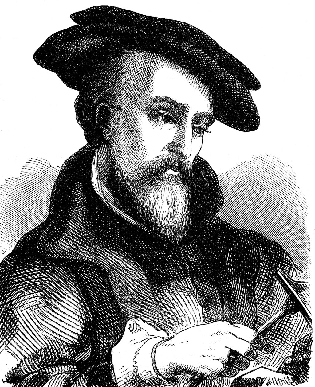 Georgius Agricola 1494-1555, saksalainen lääkäri, mineralogi ja metallurgi, 1881 tekijältä Unbekannt
