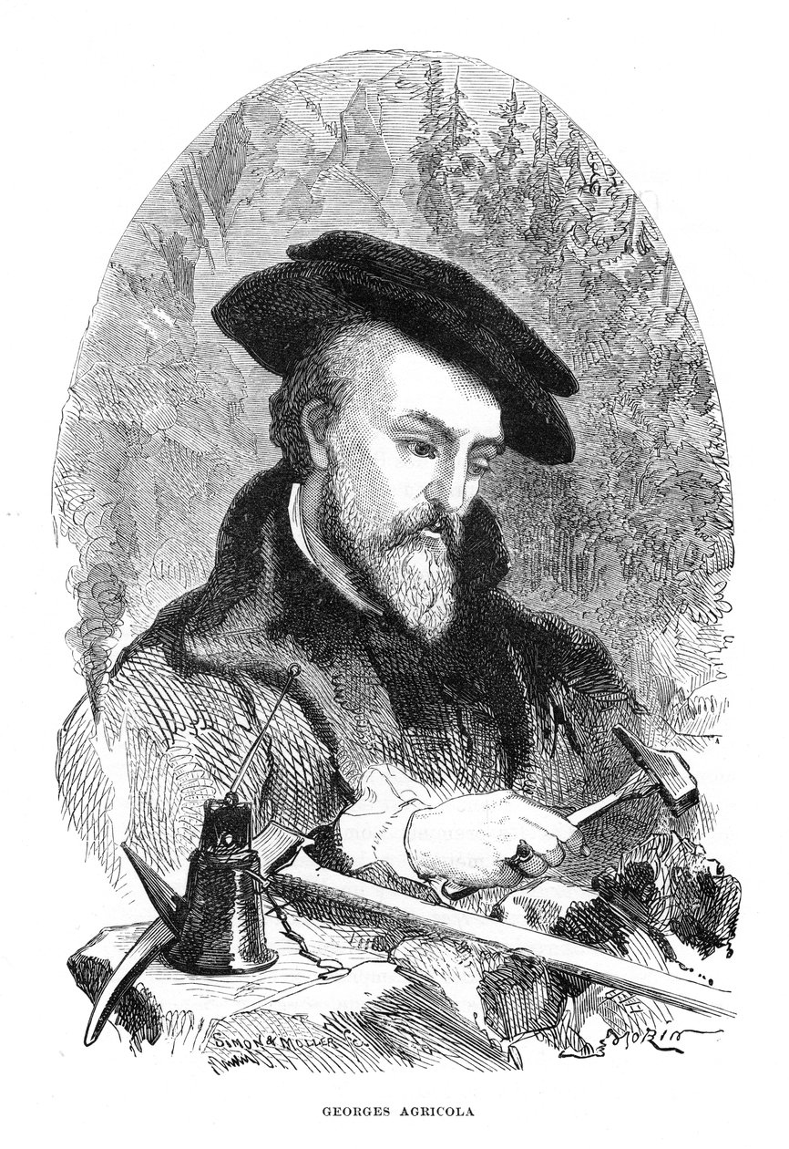 Georgius Agricola, 1500-luvun saksalainen lääkäri, mineralogi ja metallurgi tekijältä Unbekannt