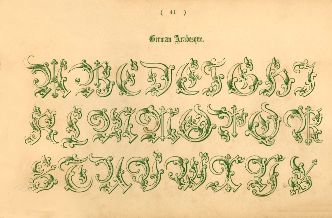 Saksan arabeski, 1862 tekijältä Unbekannt