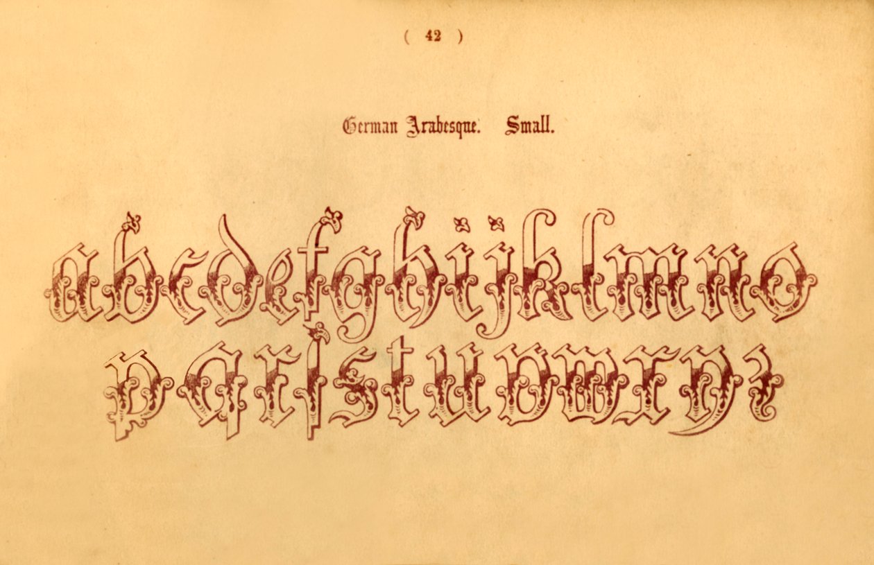 Saksan arabeski. Pieni, 1862 tekijältä Unbekannt