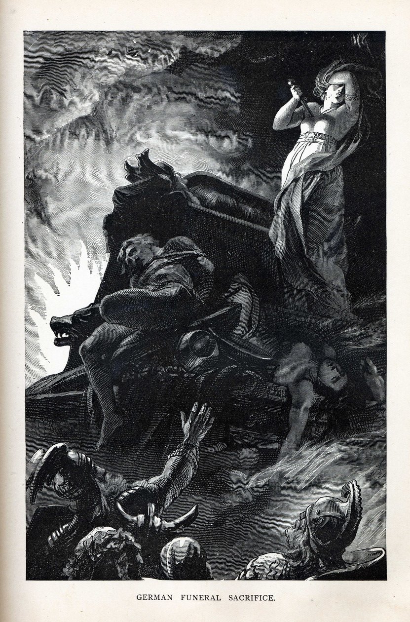 Saksalainen hautajaisuhri, 1882 tekijältä Unbekannt