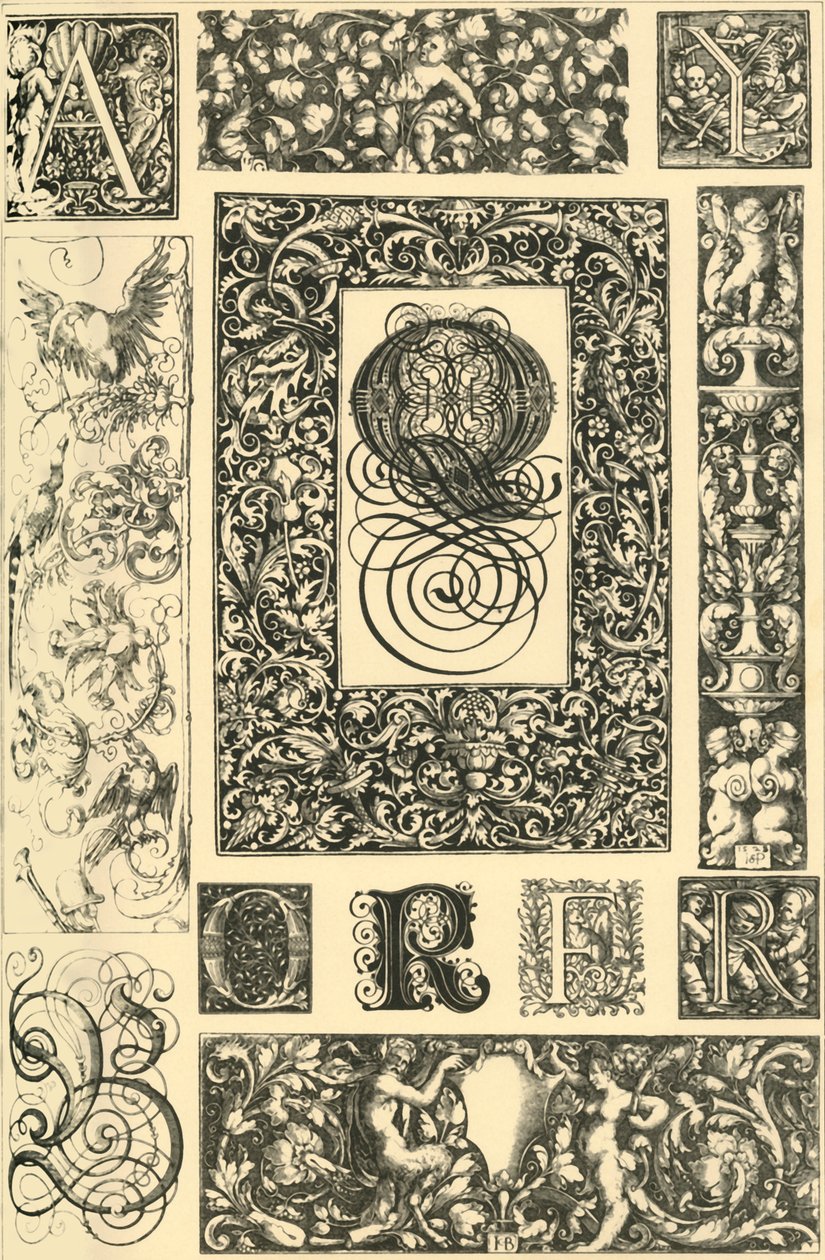 Saksan renessanssin typografiset koristeet, 1898. tekijältä Unbekannt