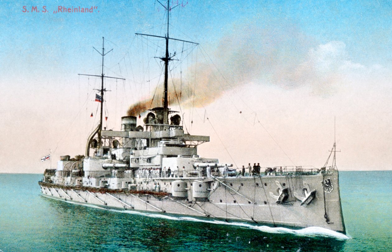 Saksalainen taistelulaiva Rheinland, 1910-1918 tekijältä Unbekannt
