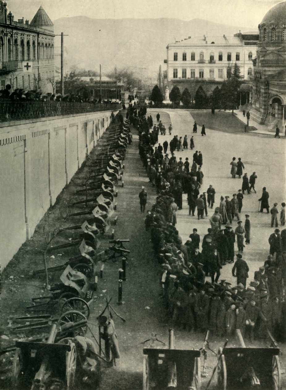 Venäjän armeijan vangitsemat saksalaiset aseet, ensimmäinen maailmansota, c1915, c1920. tekijältä Unbekannt